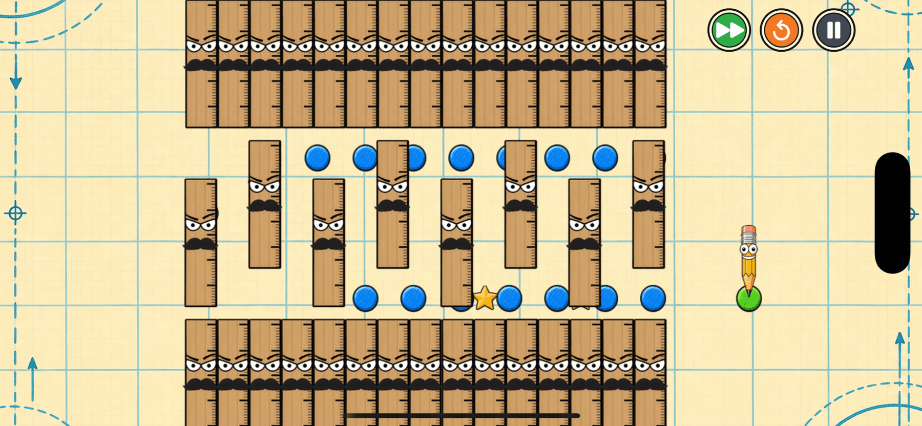 A later parcel-paper puzzle with moving obstacles